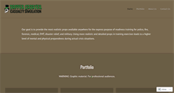 Desktop Screenshot of casualtysimulation.com