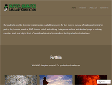 Tablet Screenshot of casualtysimulation.com